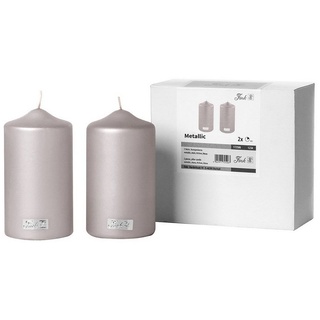 Fink Stumpenkerze CANDLE grau