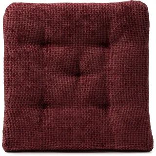Sitzkissen VERA bordeaux (BHT 40x40x4 cm) - rot - BHT 40x40x4 cm