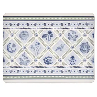 Ulster Weavers Platzset Coastal Treasures, (4-St., 4-teilig), Tischset Korkunterseite hitzebeständig abwaschbar ca.21x29x0,5cm blau