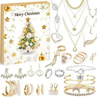 Schmuck Adventskalender 2025 Kinder Teenager Frauen 24 Tage C