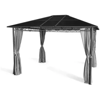 Grasekamp Pavillon Hardtop Pavillon Meran 3x3,6m grau