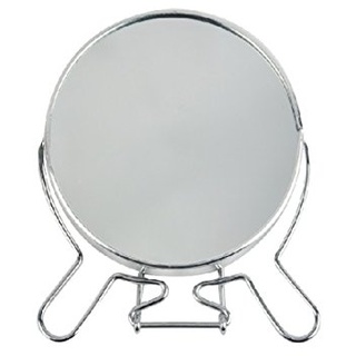 Doppelseitiger Spiegel, 360° Schwenkbar Schminkspiegel Tischspiegel Stehend Schminkspiegel Rund, Große Tischspiegel für Make-up, Kleiner Spiegel auf Ständer