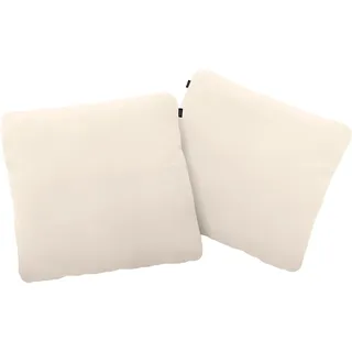Dekokissen "CR.480", beige (perlcreme, unifarben), B:60cm L:60cm, Leder, CREATION BY ROLF BENZ, Dekokissen_Sitzkissen_Kissenhüllen, wahlweise in Stoff oder Leder, in drei Größen