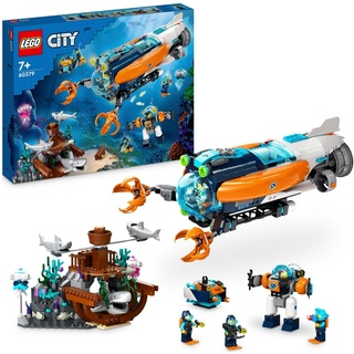 LEGO® Konstruktionsspielsteine Forscher-U-Boot (60379), LEGO® City, (842 St), Made in Europe bunt