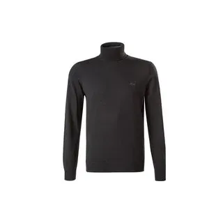 LACOSTE Herren Rollkragenpullover schwarz unifarben, schwarz, Herbst/Winter 2025/2026