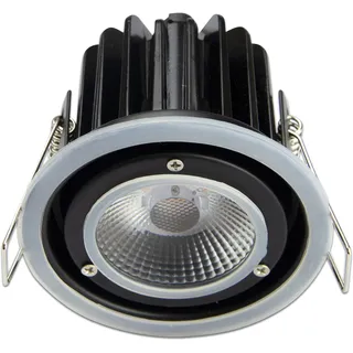 ISOLED LED Einbaustrahler Aluminium 6,2 cm dimmbar 8W 975lm IP65 warmweiß