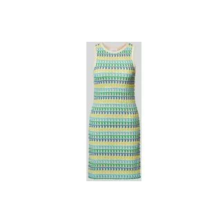 Strickkleid mit Rundhalsausschnitt, Blau, M