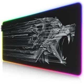 Titanwolf Gaming Mauspad XL Schwarz