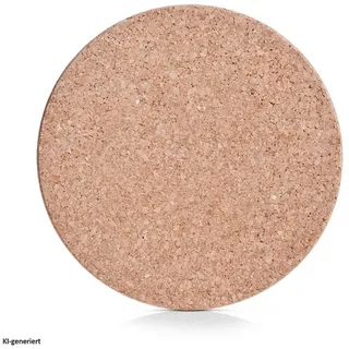 Zeller Untersetzer Ø cm Holz, Textil, Natur Braun