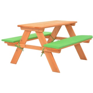 The Living Store Kinder-Picknicktisch mit Bänken 89×79×50 cm Massivholz Tanne