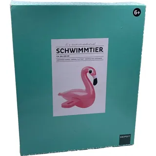 Schwimmboot Flamingo, Pink aufblasbares Wassertier 54x28cm