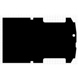 autix Laderaummatte Teppich Bodenschutzmatte passend für Ford Transit Custom Kasten Kastenwagen V362 2012-2023 L2 Langer Radstand 1 Schiebetür