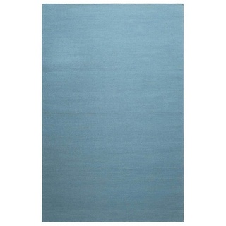 Teppich Nizza, Green Looop, rechteckig, Höhe: 5 mm, Baumwollteppich, einfarbig, pflegeleicht, Wohn-Schlafzimmer blau 160 cm x 230 cm x 5 mm