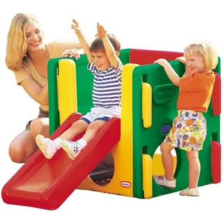 Little Tikes Junior Activity Gym. Klettern, Krabbeln und Rutschen, Langlebiges Gartenspielzeug für Kinder für Drinnen & Draussen. Stabiles und sicheres Spielset für Kinder ab 18 Monaten