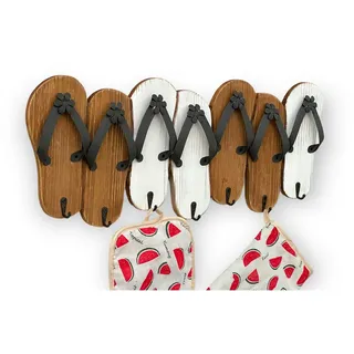 DanDiBo Ambiente Garderobenhaken Sandalen MR91 Weiß