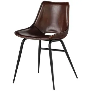 MASSIVMOEBEL24.DE Esszimmerstuhl #22 Leder braun