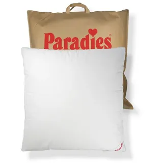 Paradies Kopfkissen Softy Top, Kissen mit Reißverschluss, Füllung: 100% Polyester, Bezug: 100% Baumwolle, Seitenschläfer, Bauchschläfer, Rückenschläfer, Kopfkissen 80 x 80 80 cm x 80 cm