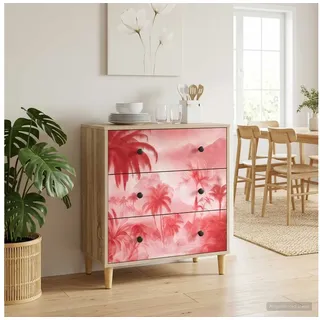 vidaXL Aachen 66 x 36,5 x 75 cm Braun / Rosa