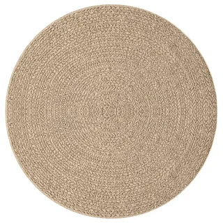 vidaXL Teppich 120 cm Jute-Optik Innen und Außen