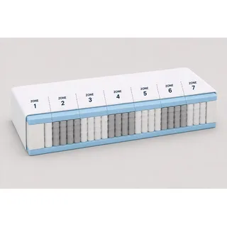 Taschenfederkernmatratze 24cm, Wende Matratze 180x200 cm, Härtegrad 4 & 5 bis 300 kg belastbar, Matratzen Perfekt, 24 cm hoch, (Sale VERKAUF, TFK De Luxe), Wendematratze Härtegrad 4 & H5 weiß 90 cm x 200 cm x 24 cm