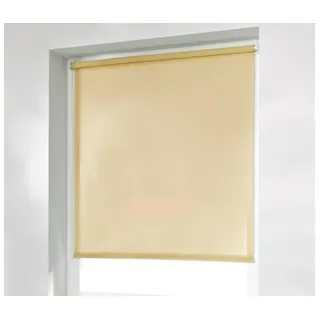 Seitenzugrollo Thermo Klemmfix-Rollo, K-HOME, verdunkelnd, ohne Bohren, Klemmfix, 1 Stück beige 50 cm x 200 cm