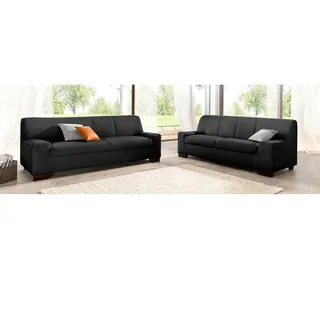 DOMO collection 3-2 Garnitur schwarz