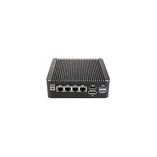 ANDAQI Micro Firewall Appliance, Mini PC, PFSense, Mikrotik, OPNsense, VPN, Router PC, Pentium Gold 4417U, RS34, 4 x 2.5G I226-V Nics, HDMI, DP, SIM Slot, Type-C, 8G RAM, 256G SSD