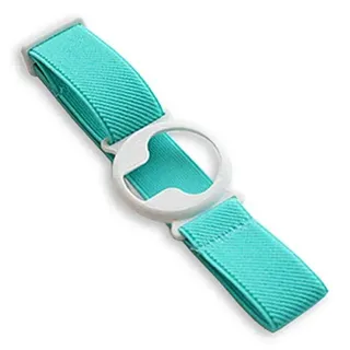 Diasticker® | Enlite Guardian - Fixierband | Flexibel - Wasserfest - Starker Halt | Armband zur Befestigung, Sensor-Schutz, Fixierung | Halter: Weiß (Medium: 25-35 cm, Türkis)