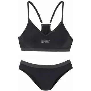 VENICE BEACH Bustier-Bikini Damen Schwarz/Grau 34 Cup C/D