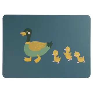 Asa Selection Platzset Tischset Ente Emil - blau - LBH 46x33x.20 cm