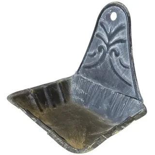 Macosa Home Seifenhalter Seifenschale grau Metall Vintage-Stil Seifenablage Wand, Metall Vintage-Stil Seifenhalter Seifenablage nostalgisch grau