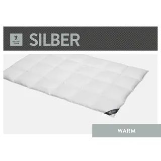 SPESSARTTRAUM Daunendecke Silber warm Größe 200x200 cm