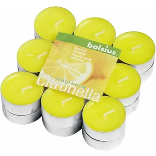 Duftteelichte Citronella ø 1,8 cm 18er Pack Kerze Teelicht Duftkerze - Bolsius