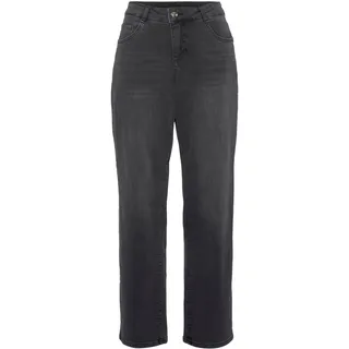 Bequeme Jeans MAC "Gracia" Gr. 38, Länge 30, grau (grey wash) Damen Jeans Passform feminine fit