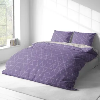 Traumschlaf Bettwäsche West Kissenbezug einzeln 80x80 cm | lila - lila
