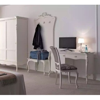 Schlafzimmer Schreibtisch + Stuhl Weiß Holz JVmoebel