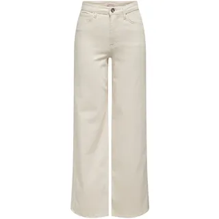 Only ONLMADISON BLUSH HW Wide DNM CRO NOOS Ecru XS/34L