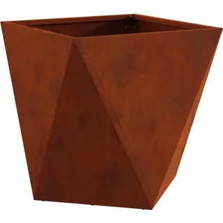 vidaXL Pflanzkübel Rostig 50 x 50 x 50 cm Wetterfeststahl