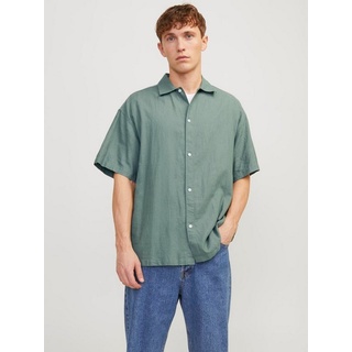 JACK & JONES Faro Linen Oversized Kurzarmhemd Laurel Wreath M