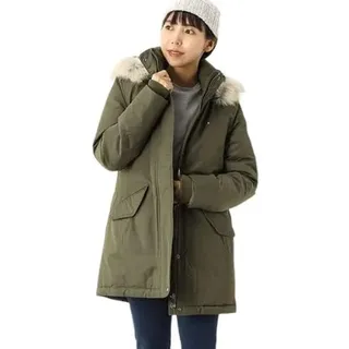 Tommy Hilfiger Damen Winterjacke Sorona Padded Parka, Grün (Army Green), XL - XL