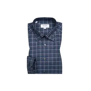 ETON Herren Hemd blau kariert Slim Fit, blau, Herbst/Winter 2018/2019