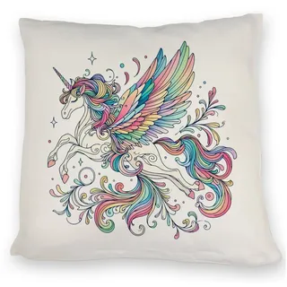 speecheese Dekokissen Einhorn in pastellfarben Kissen