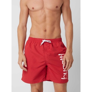 Badehose mit Logo, Rot, XL