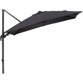SCHNEIDER Rhodos Eco Twist Ampelschirm, anthrazit, quadratisch, 270 x 270 cm