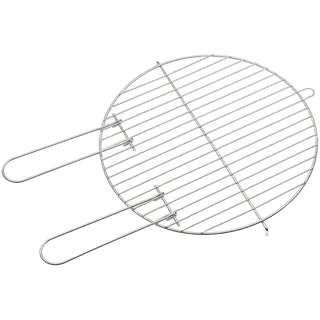 Grillrost rund 40 cm mit zwei festen Haltegriffen für Holzkohlegrill, BBQ gri...