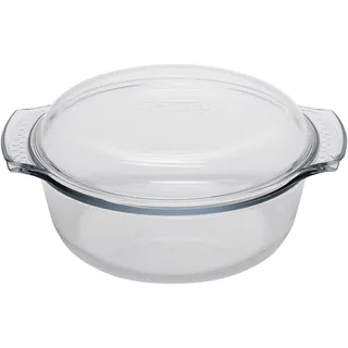 Pyrex Auflaufform rund Transparent