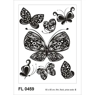 Sanders & Sanders Wandtattoo Schwarz, 65 x 85 cm, 600260