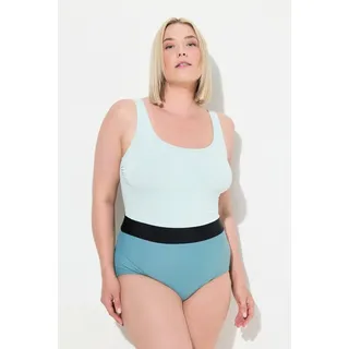 Ulla Popken Badeanzug Glitzer Grün 46