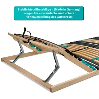 Coemo Lattenrost DRÖMSON 28 Federleisten Kopfteil verstellbar