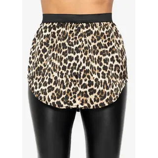 SASSYCLASSY Unterrock Blusenrock aus Spitze für Damen Eleganter Unterrock mit elastischem Bund und Knopfleiste Schwarz beige|schwarz S/M